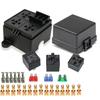 12V 3 Way Waterproof Relay Box Pre-Wired Fuse and Relay Box 3 Slot ATC/ATO Fuse Relay Block Universal Relay Panel for Automotive Fuses4