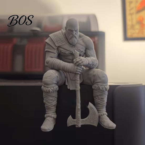 Статуэтка Воина, 3D-печать, Деталь Костюма, Фигурка по Скандинавской Мифологии с Оружием-Украшением, Коллекционная Фигурка для Украшения Дома и Офиса, Статуэтка с Текстурой