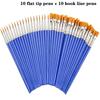 20Pcs Painting Brushes For Painting Handcraft Arts And Craft For Artistic Multifunction Hook Line Painting Equipment