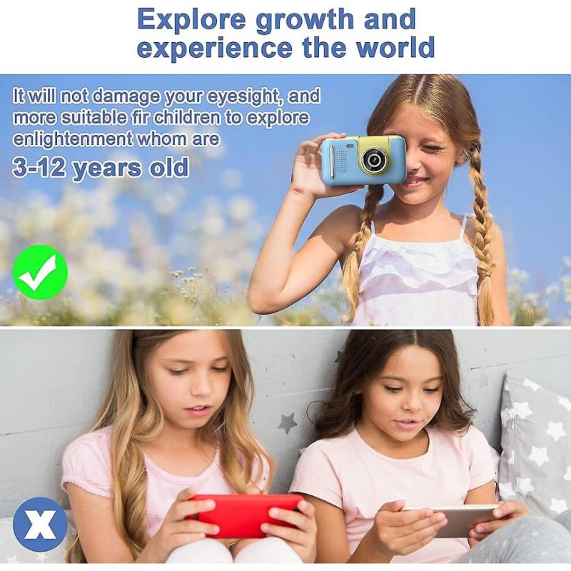 Kids Camera, Kids Camera With Tripod, 180 Rotating Lens, 40mp Photo