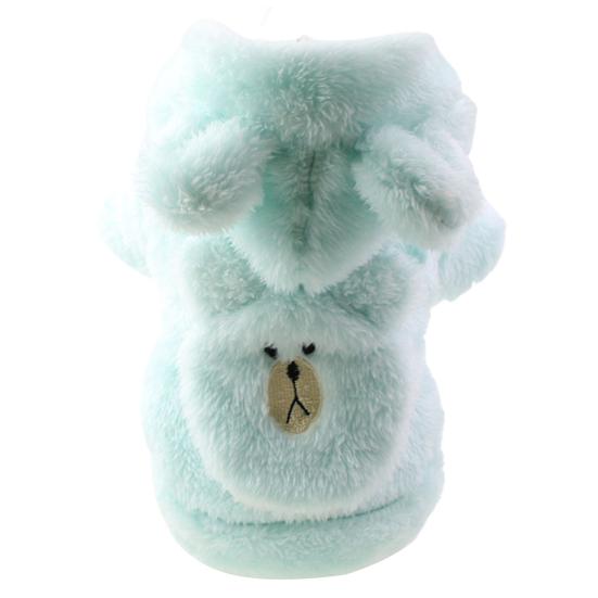 Одежда для домашних животных, привлекательное износостойкое флисовое теплое пальто с капюшоном для щенков, товары для домашних животных