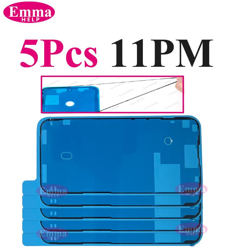 5 шт. Водонепроницаемая наклейка для iPhone 16 15 14 13 12 11 Pro Max 8 7 Plus XS XR 3M Герметичная клейкая лента Предотформованная клейкая лента для рамки ЖК-экрана