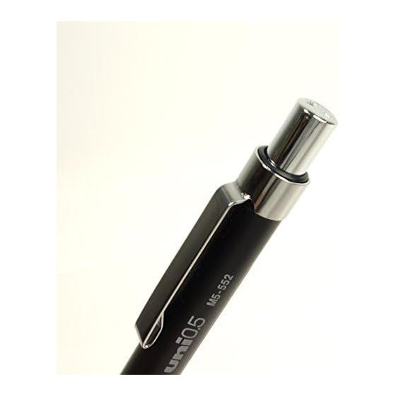 Механический карандаш Mitsubishi Pencil для черчения 0,5 мм Черный M5552.24 Рифленая рукоятка Сбалансированный центр тяжести Наконечник 4 мм