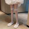 Fishing Net Socks JK Black Stockings Lace Black Long Tube Socks Thin and Sexy Black Stockings Over The Knee Women Stockings