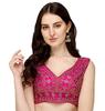 Vihu Fashion Женский шелковый готовый блузон для сари с вышивкой, пайетками и зарри