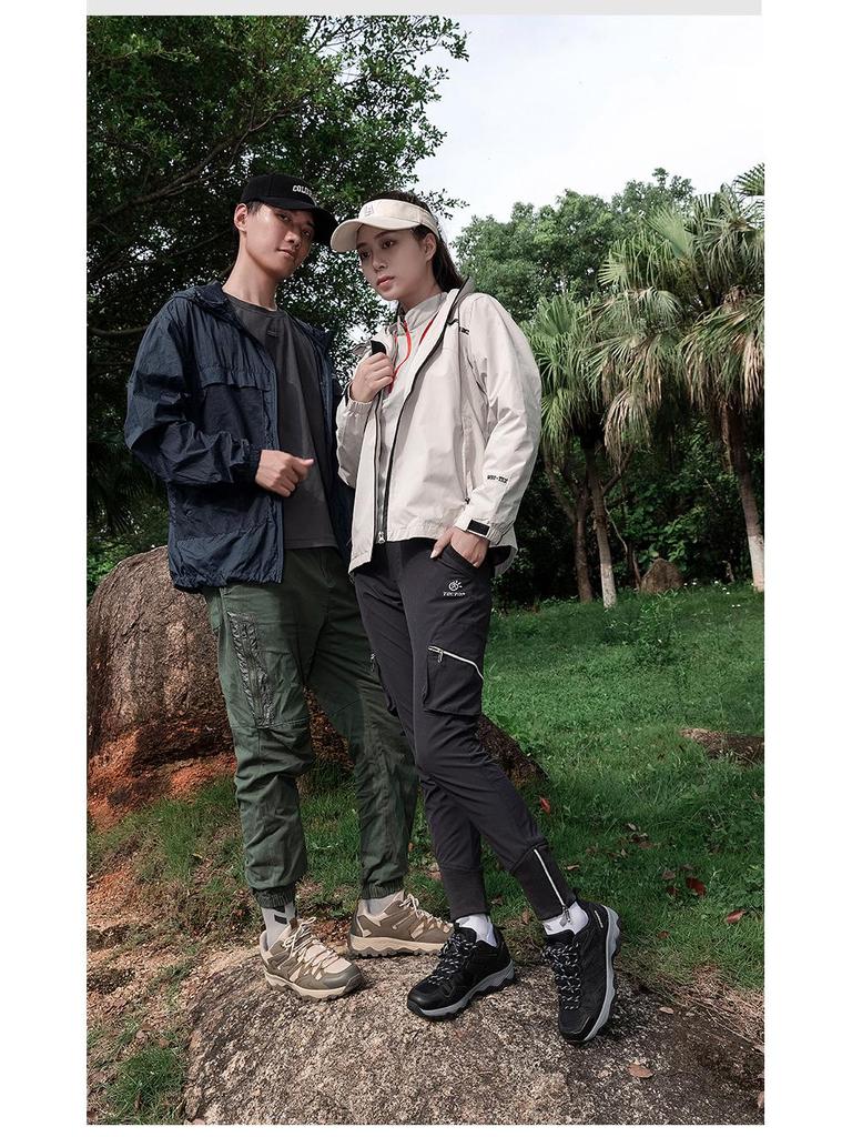 Унисекс дышащие противоударные походные и скалолазные ботинки - Большие размеры для активного отдыха, спорта и моды, туристическая обувь