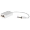 Car MP3 3.5mm Male AUX Audio Plug Jack To USB 2.0 Female Converter Cable Cord