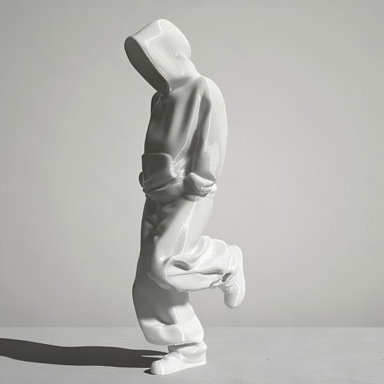 Настольная фигурка 3D-печатная статуэтка в спортивном костюме Коллекционная Настольные украшения для книжной полки Домашний офисный декор