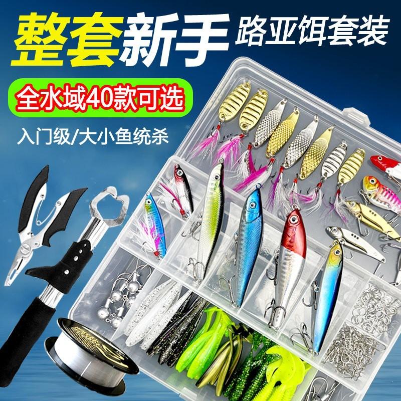 Fishing Lure Set Freshwater Saltwater Hard Soft Minnow Crankbait Spoon Frog Bass Trout Pike