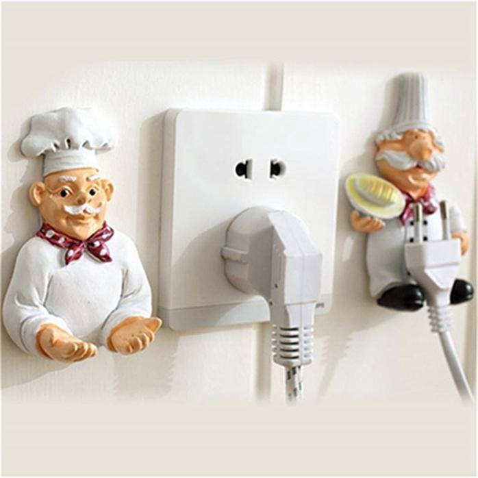 Cartoon Power Cord Socket Storage Rack Plug Cute Creative Hook Stick Hook