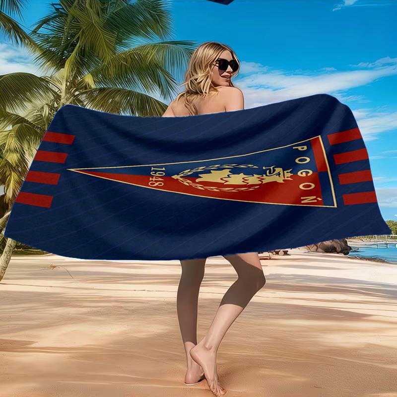Pogoń Football Crest Beach Towel, Quick-drying, Easy to Care for, Suitable for Both Fitness and Beach Vacations,Sports Essential