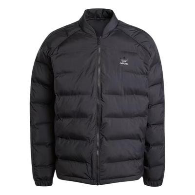 Оригинальная однотонная куртка SST с логотипом, повседневная, спортивная, теплая, на молнии, с воротником-стойкой, мужская, черная, IZ1841