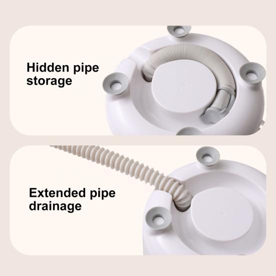 3 л Беспроводная мини-стиральная машина 3-в-1 Портативная стиральная ванна со сливным шлангом