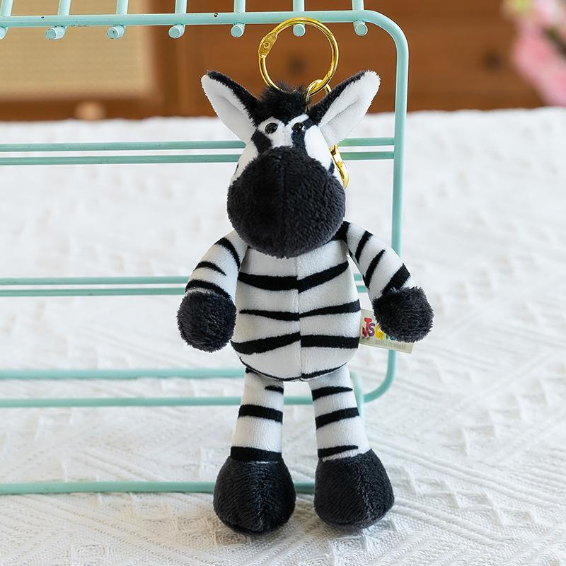 Мультяшный брелок с животным из джунглей, подвеска в виде лесного льва и тигра, плюшевая игрушка для сумки, бутиковая подвеска-украшение