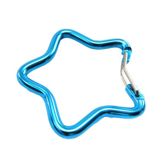5 шт. карабин в форме пятиконечной звезды, прочный алюминиевый сплав, портативный, легкий, для кемпинга, скалолазания, подвесная пряжка
