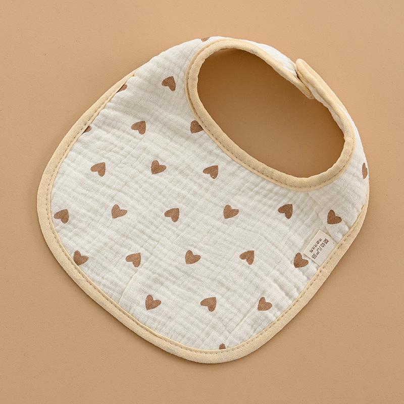 Милые хлопковые марлевые детские нагрудники с рисунком медведя и радуги, мягкая салфетка для кормления новорожденных, полотенце для сбора слюней, нагрудник для малышей