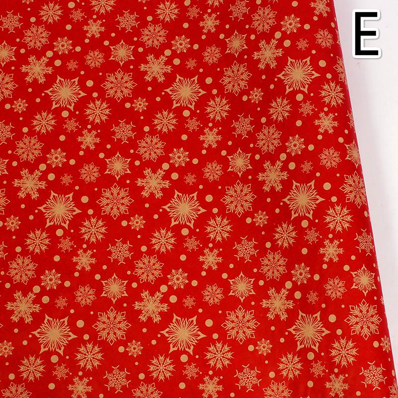1 рулоны в стиле ретро, рождественская подарочная упаковка, бумага, дерево, снежинка, праздничная рождественская упаковка, декор