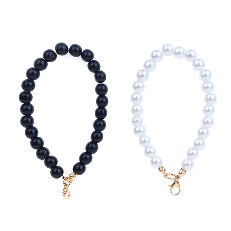 Брелок с имитацией жемчуга, сумка для наушников, подвеска на запястье, держатель для ключей из бисера, браслет из жемчуга, брелок для женщин, украшение для мобильного телефона