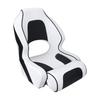 Contoured Boat Seat with Armrests Waterproof Leather-Upholstered Marine