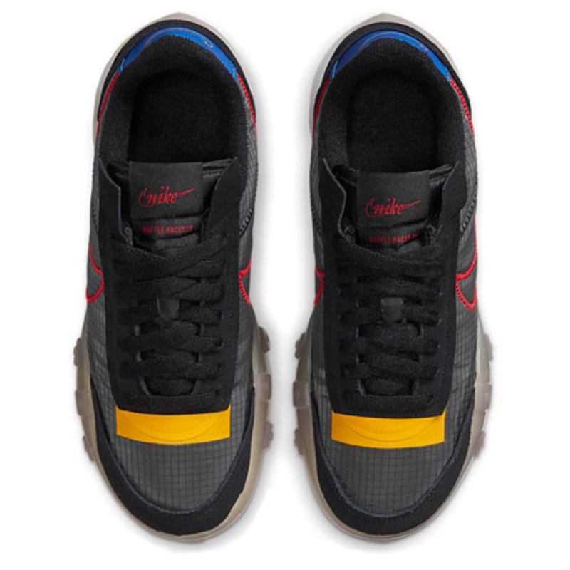 Nike Waffle Racer 2X Black Solar Flare University Red Women's Sneakers CK6647-002