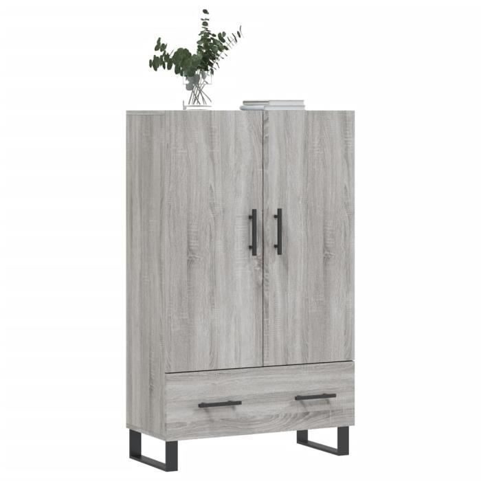 VidaXL Highboard Sonoma Grey 69.5x31x115 Cm Engineered Wood 828266