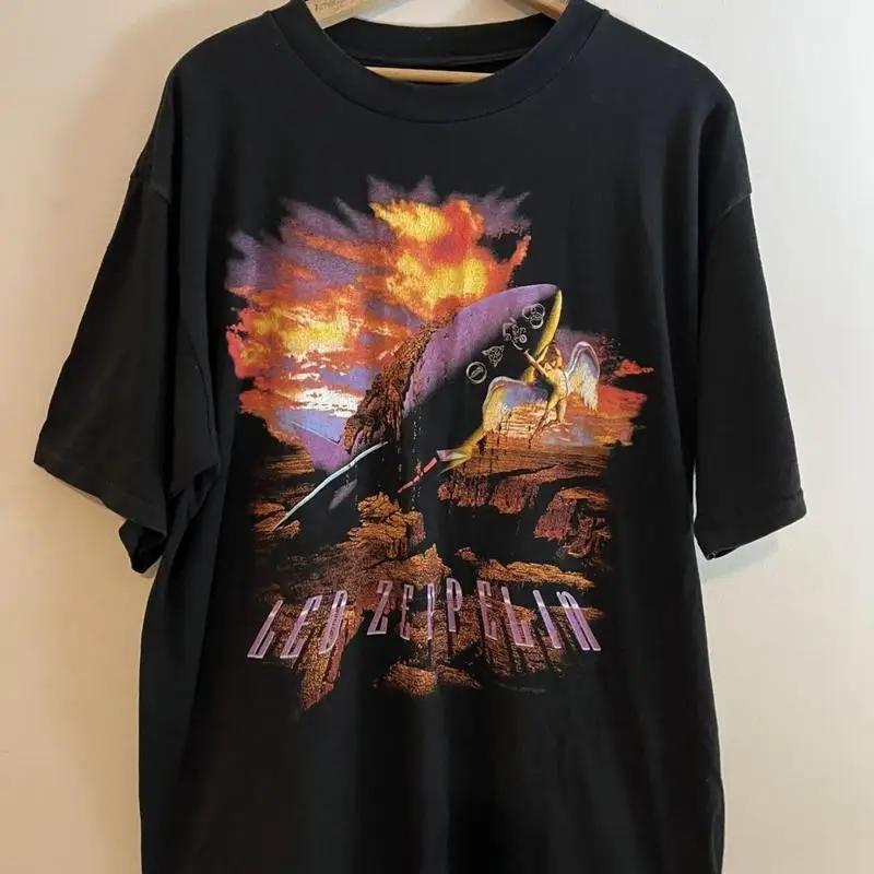 Unisex Vintage 94 Led Zepellin Zoso Black T Shirt Reprint S 5Xl Wa0513
