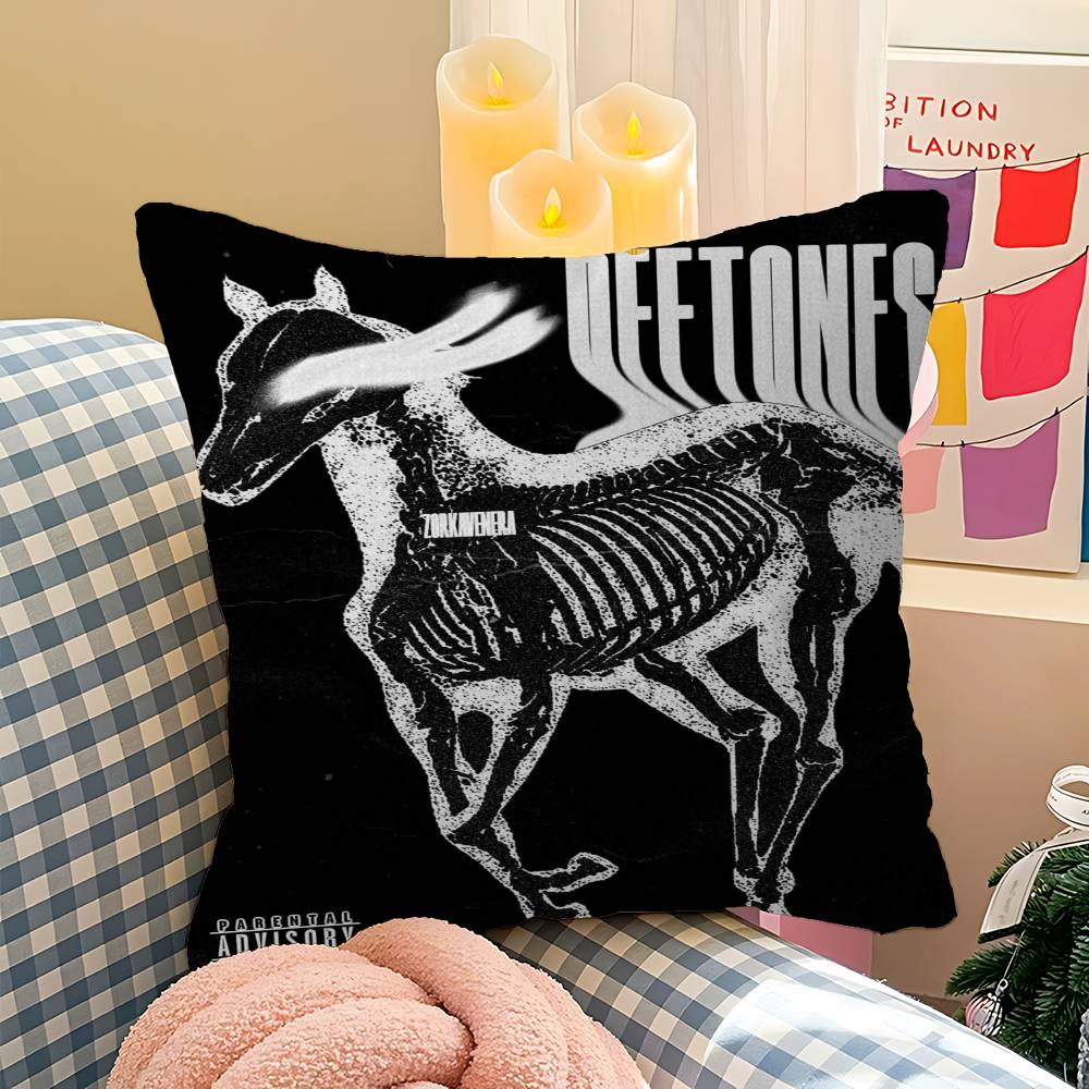 Классическая Подушка-Подушка для Офиса с Логотипом Группы D-Deftones, Чехол на Подушку для Автомобиля 45X45 см, Подушка для Поясницы, Чехол на Подушку для Дивана