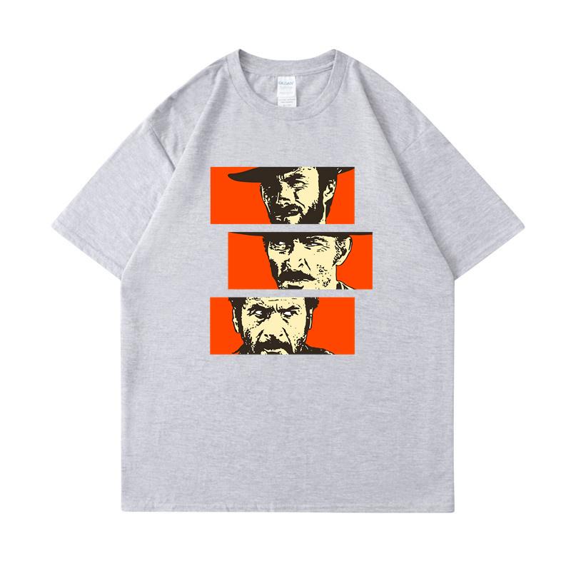 The Good the Bad and Ugly Blondie Angel Eyes Tuco Cowboy T Shirt Men Women Il Buono Brutto Cattivo Oversized Cotton Tee Shirt