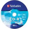 CD-R Verbatim Extra Prot Wrap - 10 Supports - 700 Mo - 80 Min - Vitesse 52x