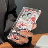 Прозрачный квадратный чехол-трубка для защиты iPhone 12 13 14 Pro Max 15 Plus 11 16 ProMax, устойчивый к окислению, с узором 'Любящие розы'