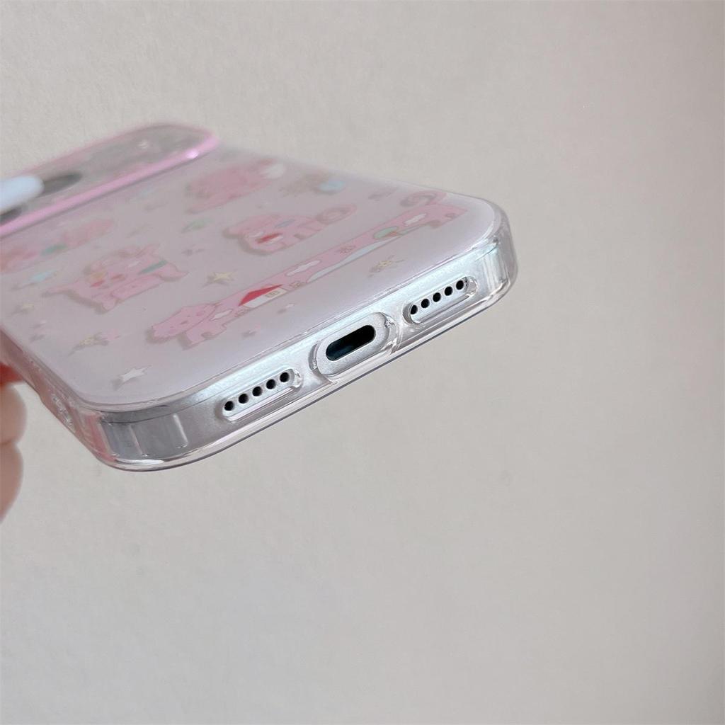 Cartoon Star Cat Double Layer Anti-Fall Case for iPhone 15/16/17 PROMAX