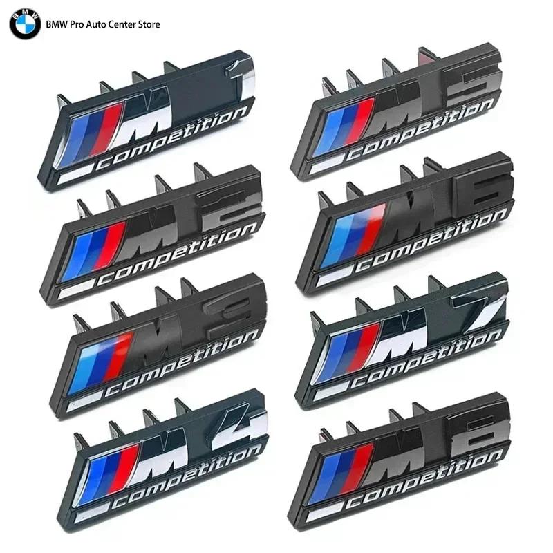 QHIT7 Hot For BMW 3D Emblem Car Front Grill Badge M1 M2 M3 M4 M5 M6 M7 M8 Competition E92 E93 F36 G01 G02 G05 G11 G12 G21 G29 G30 G31