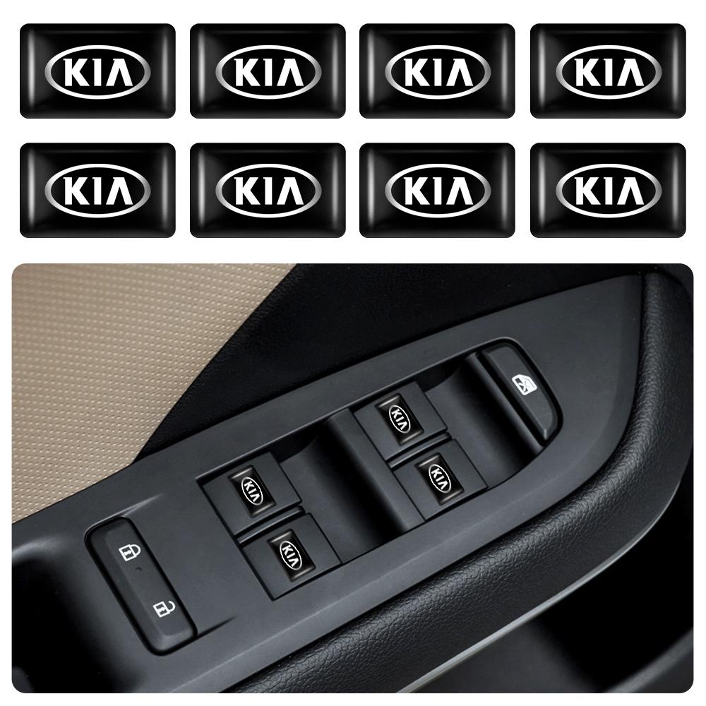 AYRE5 10/20/50Pcs 3D Car Styling Logo Epoxy Sticker Auto Body Badge Decal For KIA Rio Sorento Cerato Soul Picanto K3 Optima Borrego K4