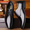 Spring and Autumn Green British Casual Business Dress Leather Shoes Men's Shoes Wedding Shoes Single Shoes Work Shoes Lightweight