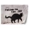 Wallpaper Banksy Graffiti Black Cat
