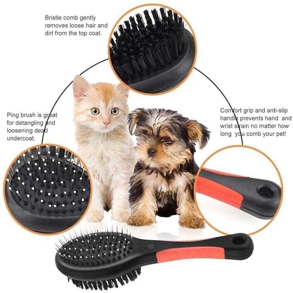 Clean Massage Beauty Bristle Dematting Comb Pet Grooming Comb Fur Removal Comb Bathing Clean Brush