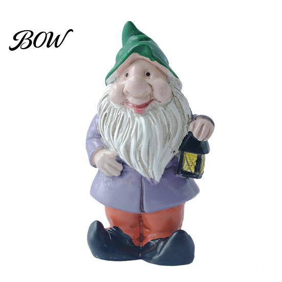 Whimsical Outdoor Garden Decor Mini Gnomes Figurine, Resin Welcome Gnome Statue, Small Handcrafted Ornament Dwarf for Fairy Garden, Flower Pot,