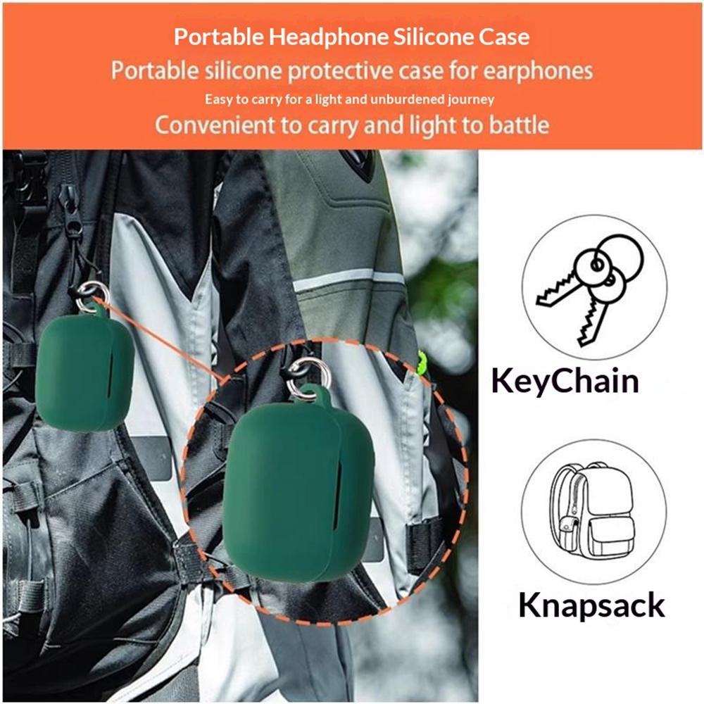 Чехол для наушников For Honor Earbuds 4 из силикона, защитный чехол для беспроводных наушников с пряжкой против потери