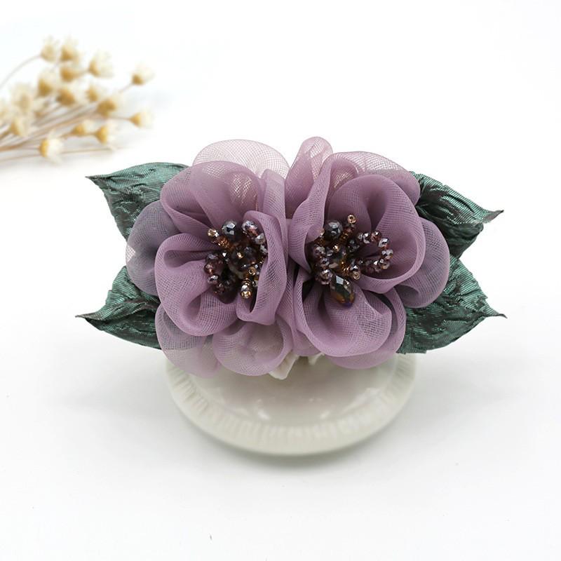 Женский ретро-цветочный головной убор с сеткой для волос для профессионального использования в банках, отелях и медицинских учреждениях