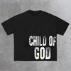 Vintage Child of God Graphic Print 100% Cotton T-Shirt Men Y2K Summer Short Sleeves Vintage Oversize Tshirt Streetwear Women Top