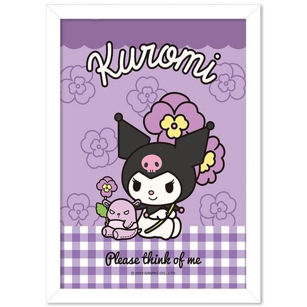 Sanrio Flora Kuromi 108-piece Puzzle Frame Package, Single Item, Single Item Jigsaw Puzzle, Childrens Games, Educational Toys