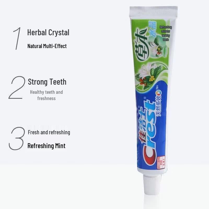 Crest Honeysuckle Mint Herbal Crystal Toothpaste 3-Pack