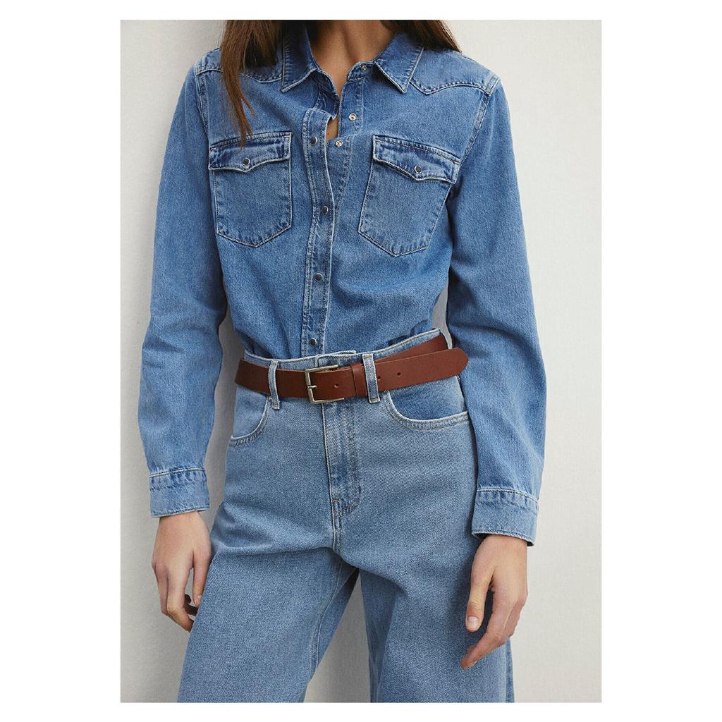 Gabriela Classic Denim Vintage Indigo Blue Jean Shirt Fitted 1210794-87200