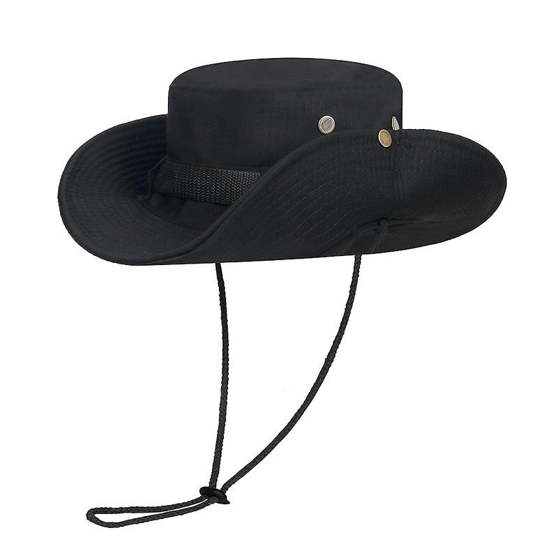 Женская рыболовная шляпа с завязками и большими карнизами, для походов, защиты от солнца, для отдыха, в стиле вестерн, для альпинизма, для рыбалки, из чистого хлопка