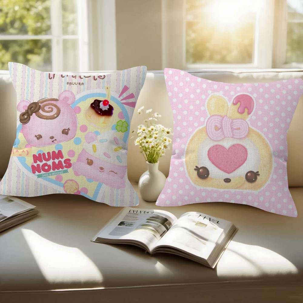Cute Num Noms Cartoon Cushion Cover Decorative Pillow Sofa Home Decor Case Pillow Cases
