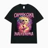 Cappuccina Ballerina Funny Italian Brainrot Meme T Shirt Men Women Clothing Fashion Trending T Shirts Casual 100% Cotton T-shirt