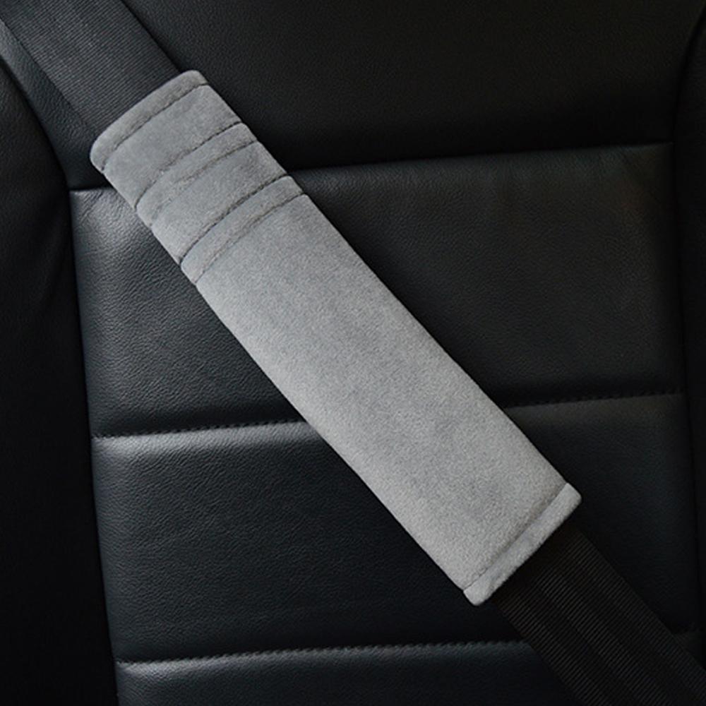 2Pcs Car Seatbelt Covers Velvet Shoulder Soft Plush Cushion Adjustable Belt Cover for Truck Backpack Straps Accessories