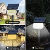 Solar Spot Landscape Lights 136 LED Outdoor Waterproof LED Lights Large Area Lighting Solar Spotlights Garden Pathway Driveway