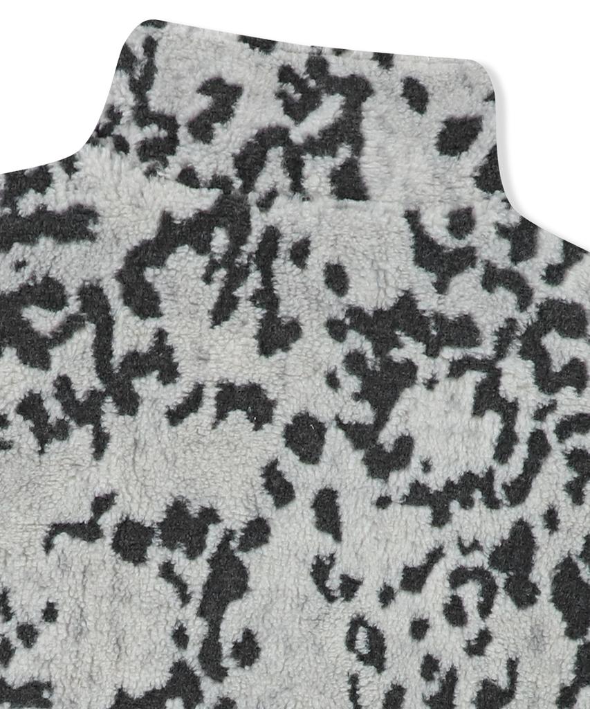 Yeseyesee Reversible Leopard Fleece Jacket Silver