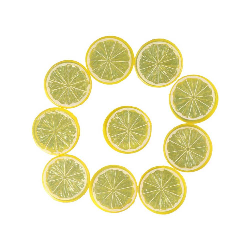 Photography Props Home Fake Fruit  Cognitive  Kitchen Decor Artificial Lemon Slice Simulation Fruit Fake Limes Chips